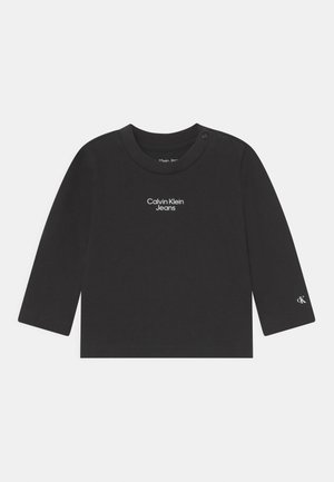 STACK LOGO UNISEX - Pitkähihainen paita - black
