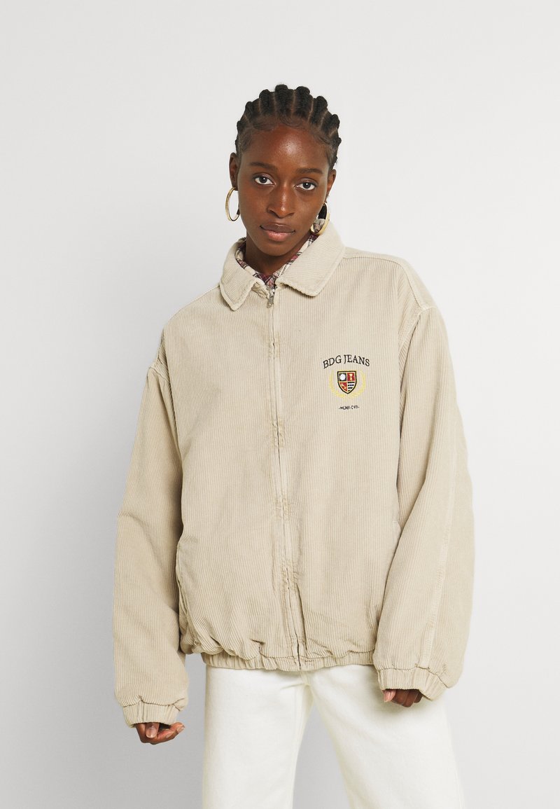 bdg ivory billy corduroy harrington jacket