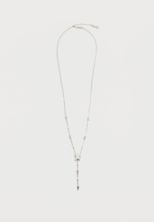 ROCK STAR LONG NECKLACE - Kaklarota - shiny silver-coloured
