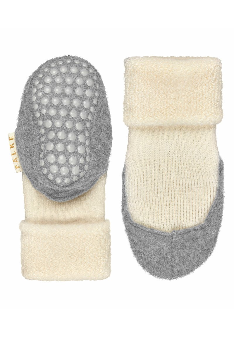 FALKE BABY BABY COSYSHOE Calze woolwhite/grigio chiaro
