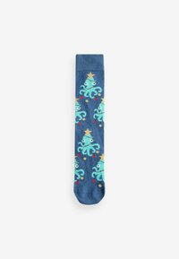 Next 2 PACK - CHRISTMAS PATTERN - Calze - blue white