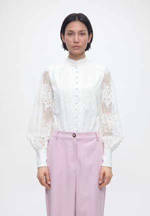 OLESSIA LACE BODYSUIT - Πουκαμίσα με κουμπιά - ivory