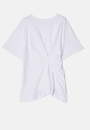 Victoria Beckham BODY TWIST TEE - Apdrukāts T-krekls - white
