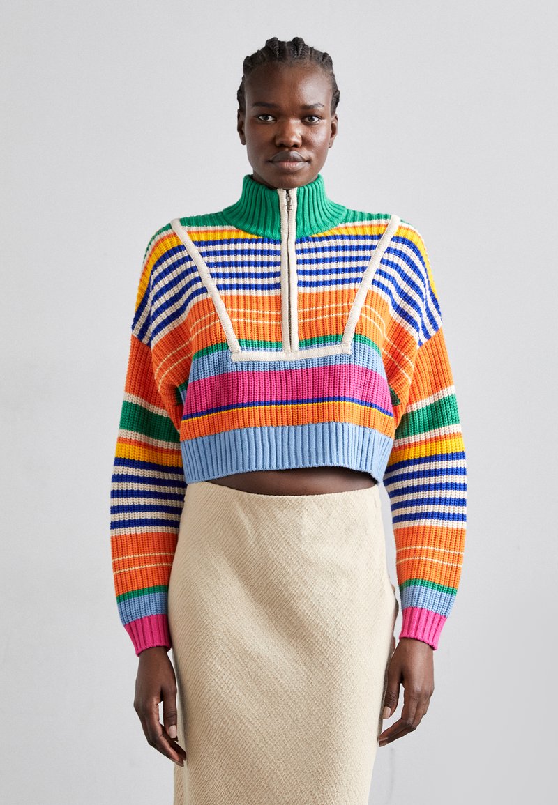 STAUD CROPPED HAMPTON - Neule - multi bayadere