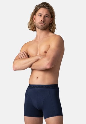 MUCHACHOMALO, MEN 7-PACK BOXER SHORTS SOLID - Dlhé boxerky - black blue green grey