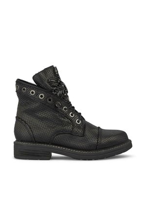 Lace-up ankle boots - black