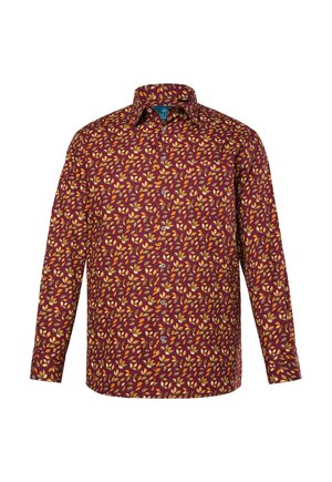 BOSTON PARK LANGARM MUSTER KENTKRAGEN COMFORT FIT - Shirt - aubergine