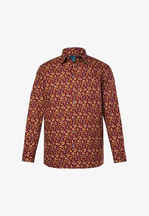 BOSTON PARK LANGARM MUSTER KENTKRAGEN COMFORT FIT - Shirt - aubergine