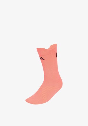 adidas Performance, ADIDAS PERFORMANCE RUNNING MESSAGE CREW SOCKS UNISEX - Calcetines de deporte - solar turbo black
