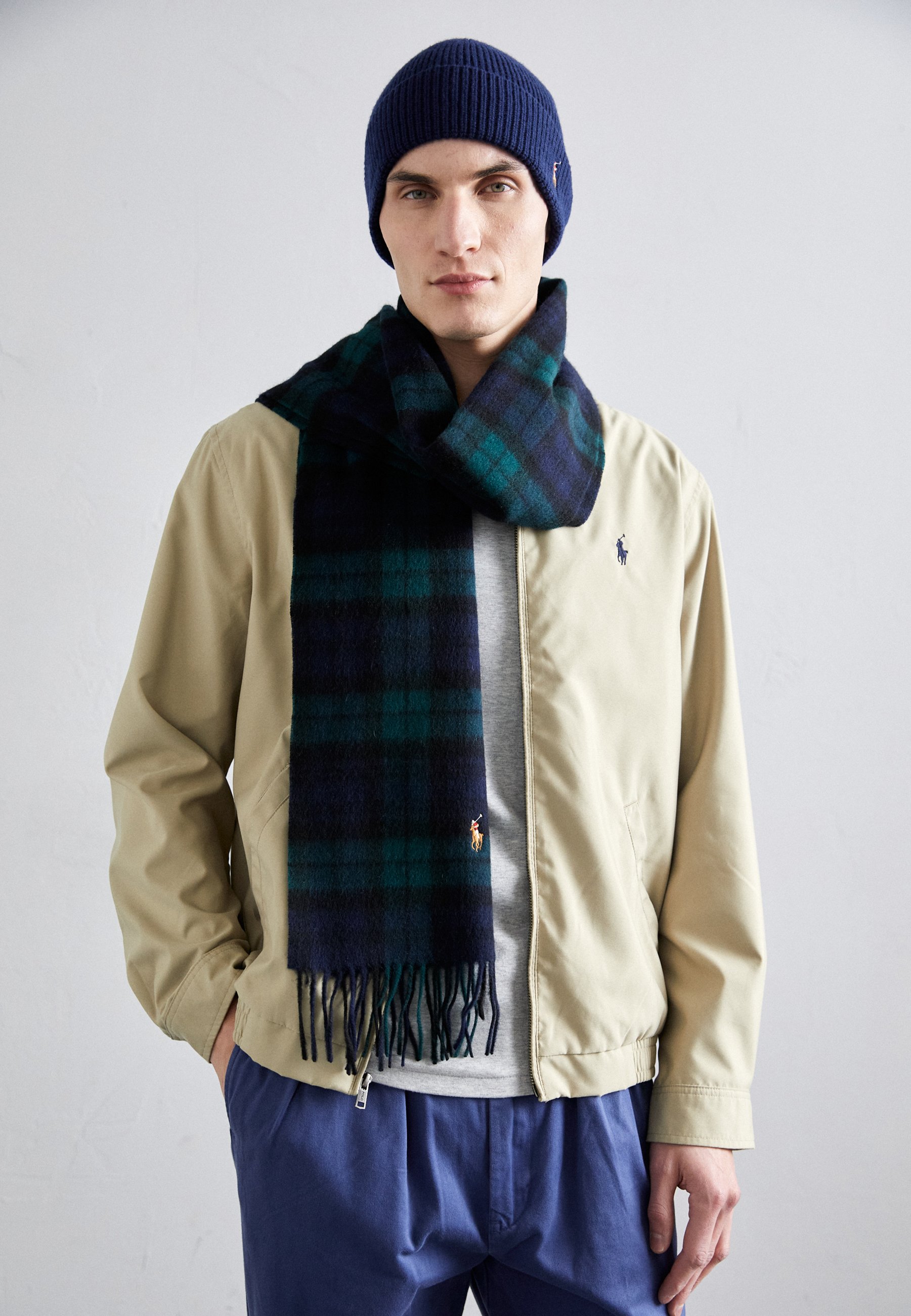 Polo Ralph Lauren GIFT BOX UNISEX SET - Beanie - navy multi Polo Ralph Lauren GIFT BOX UNISEX SET - Beanie - navy multi