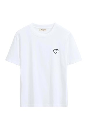 UNI À COEUR - T-shirt imprimé - blanc