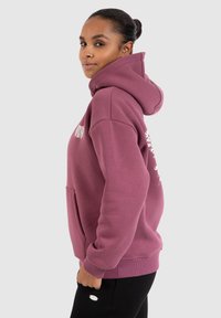 Smilodox NALA BACK PRINT HOODIE - Kapuzenpullover - dunkel rosa