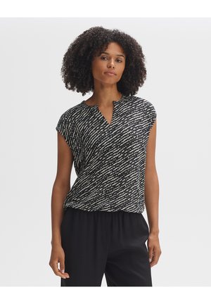 OPUS, SANDEO SHADOW - Print T-shirt - black