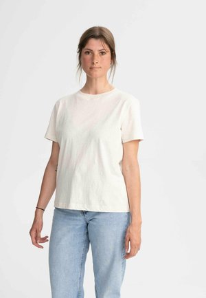 MELA KHIRA - T-Shirt basic - cream melange