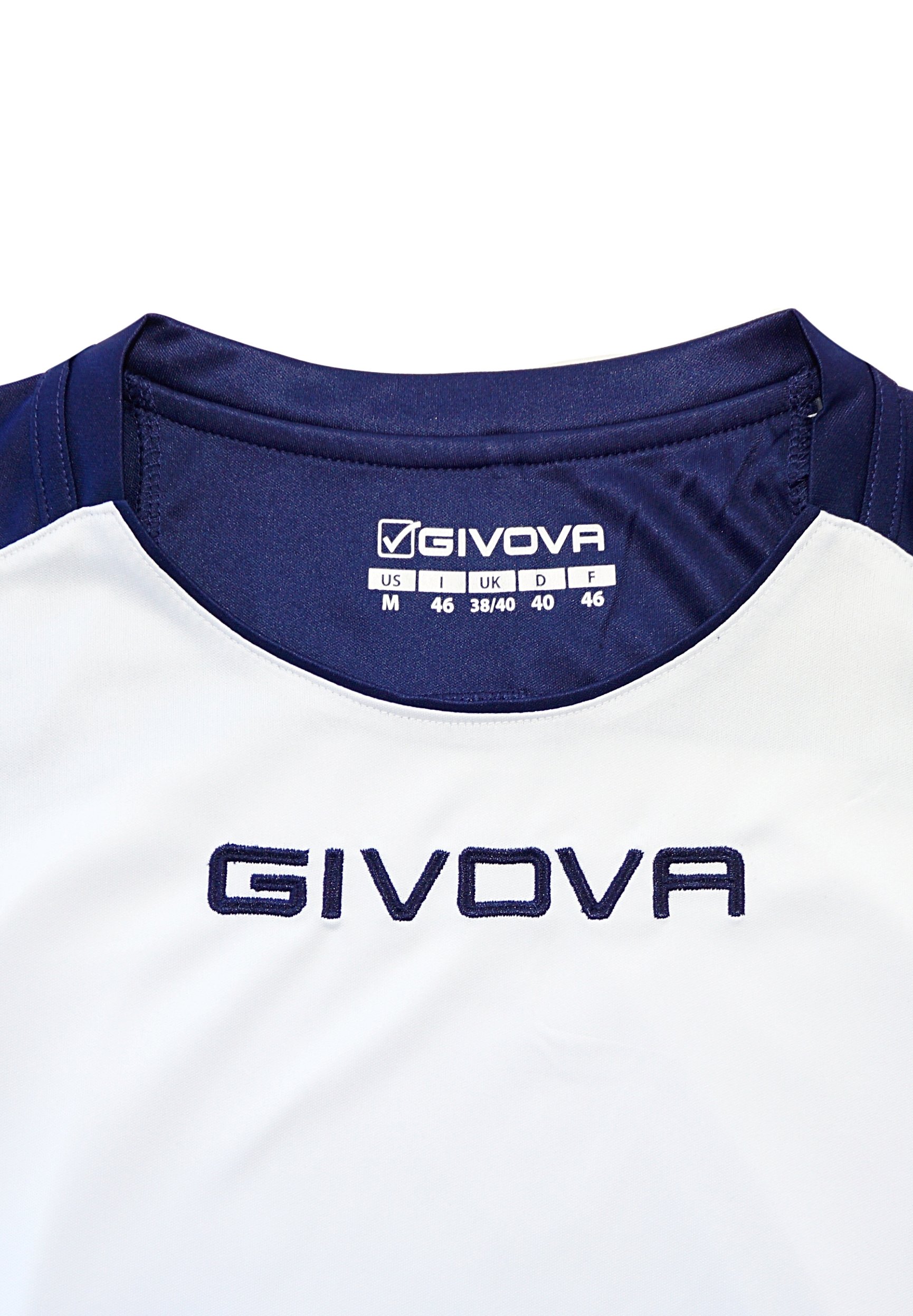 Givova Unisex Shirt – Gestreiftes Interlock-T-Shirt In Weiß/schwarz, Perfekt Für Sport & Alltag