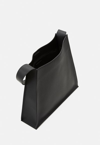Liffner SLANTED HOBO BAG - Tote bag - black