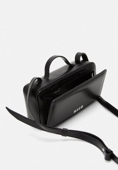 MSGM BRUSHED CLAP BAG SMALL UNISEX - Handtas - black