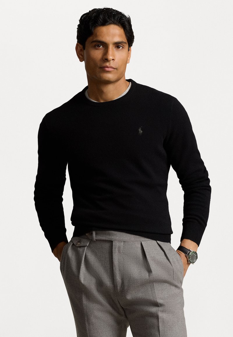 Polo Ralph Lauren WOOL CREWNECK SWEATER - Džemperis - black