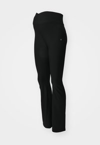 SOFT FLARE FULL LENGTH MATERNITY LEGGINGS
 - Leggings - black