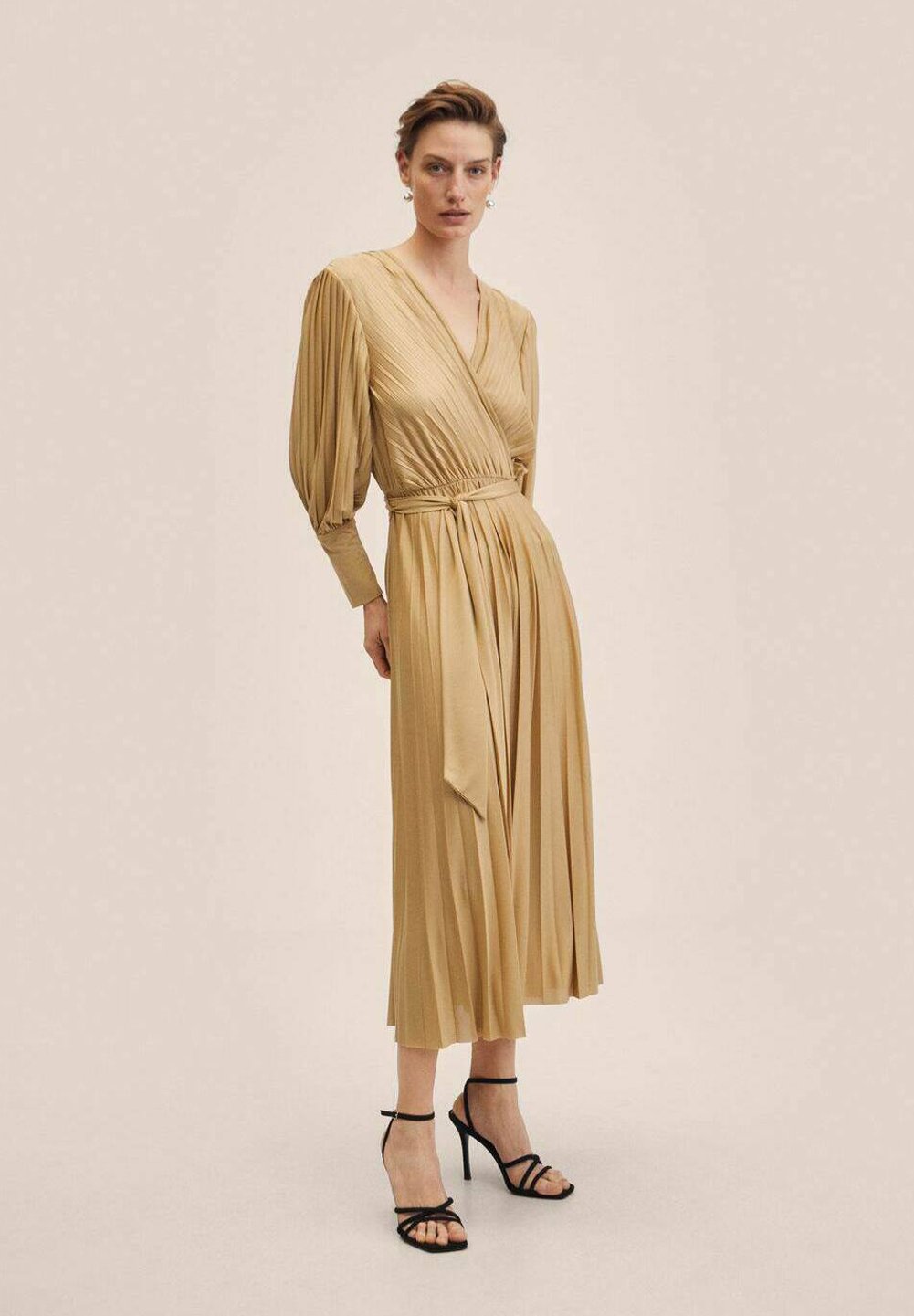 Mango Vestido de cóctel - gold/dorado - Zalando.es