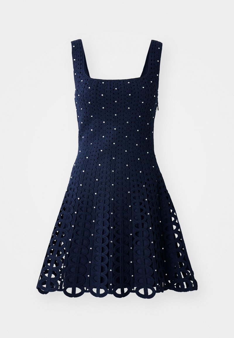 Maje Vestido de punto azul marino