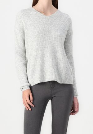 ONLY Pullover - mottled light grey