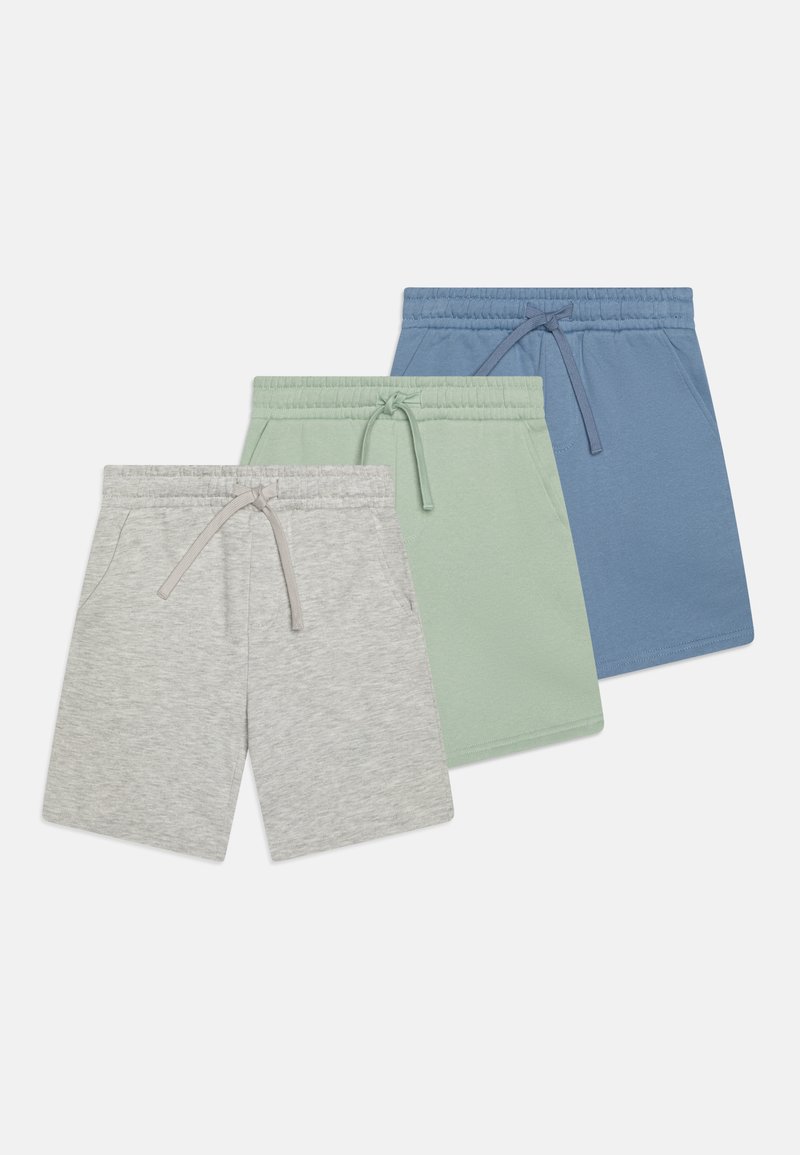 Friboo - UNISEX 3 PACK - Tracksuit bottoms - mint/blue-grey/mottled light grey, Enlarge