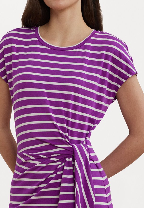 Striped Tie Front Jersey Dress - Jersey dress4