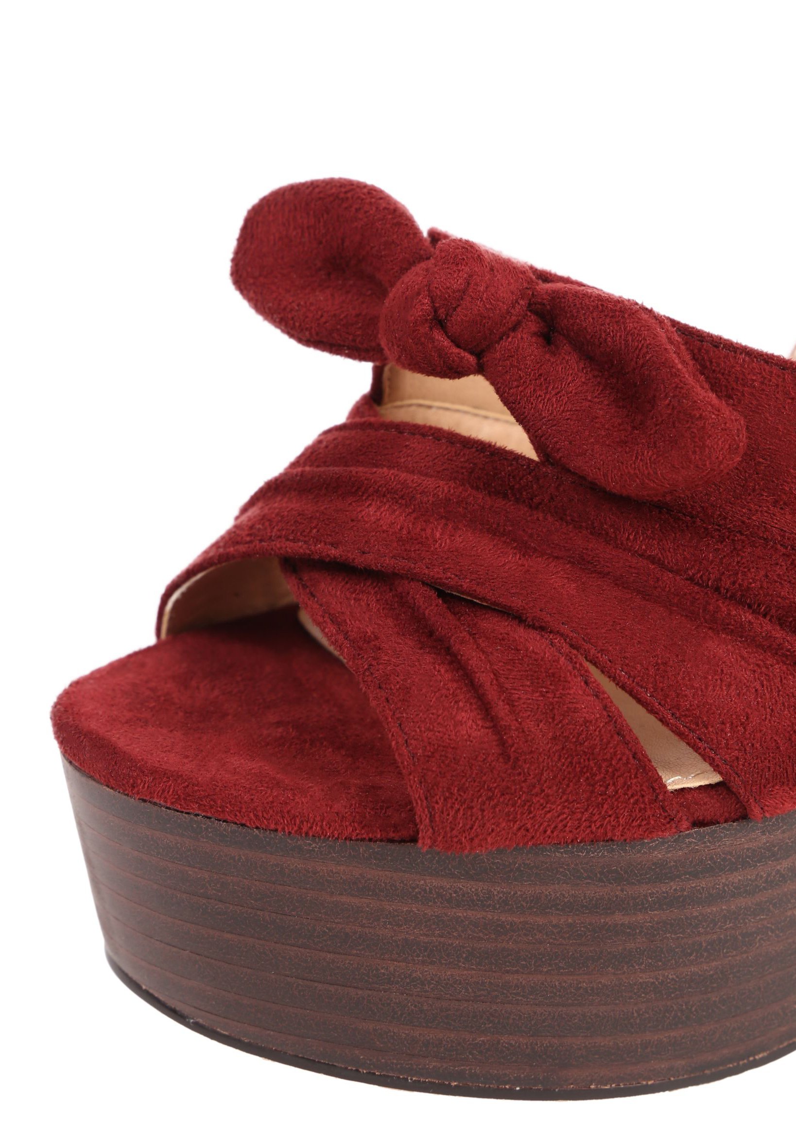 MIM Shoes SICILIA - Sandalias con plataforma - granate/burdeos - Zalando.es