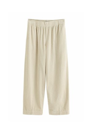 Next, REGULAR FIT - BARREL LEG SOFT CORD TROUSERS - Stoffhose - ecru