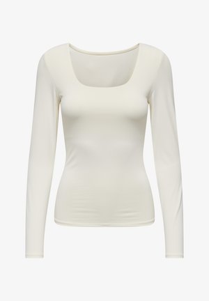 ONLEA 2-WAY DEEP NECK - Bluză cu mânecă lungă - cloud dancer