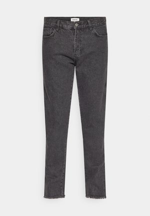 YOURTURN SLIM STRAIGHT FIT UNISEX - Jeans slim fit - black denim