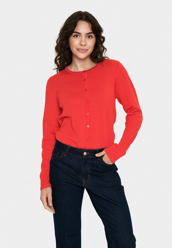 MILA  - Strickjacke - flame scarlet