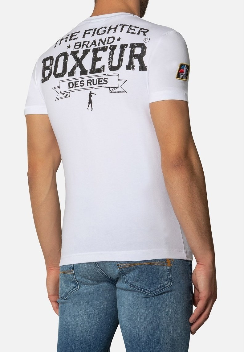 Boxeur Des Rues T-shirt con stampa - white black/bianco - Zalando.it