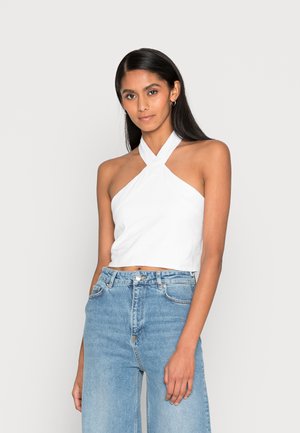 BARE HALTER TOP - Blouse - white