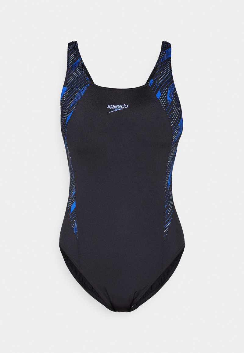 Speedo WOMENS HYPERBOOM SPLICE MUSCLEBACK - Badeanzug - black / blue ...