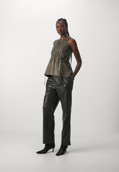 Proenza Schouler White Label DRAWSTRING - Μπλούζα - wood