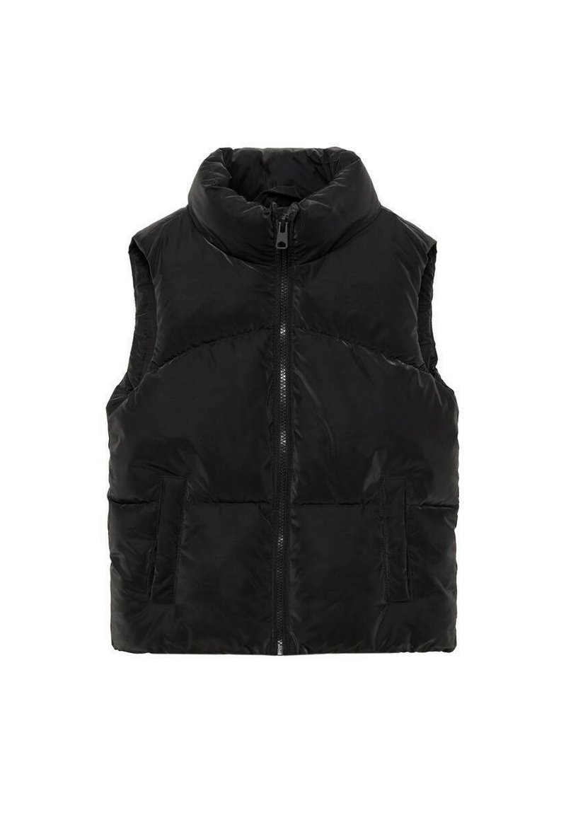 Mango Kids Strukirani kaput - black
