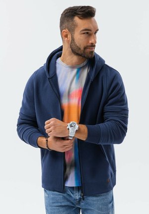 WITH PRINTS  - Sweatjacke - navy