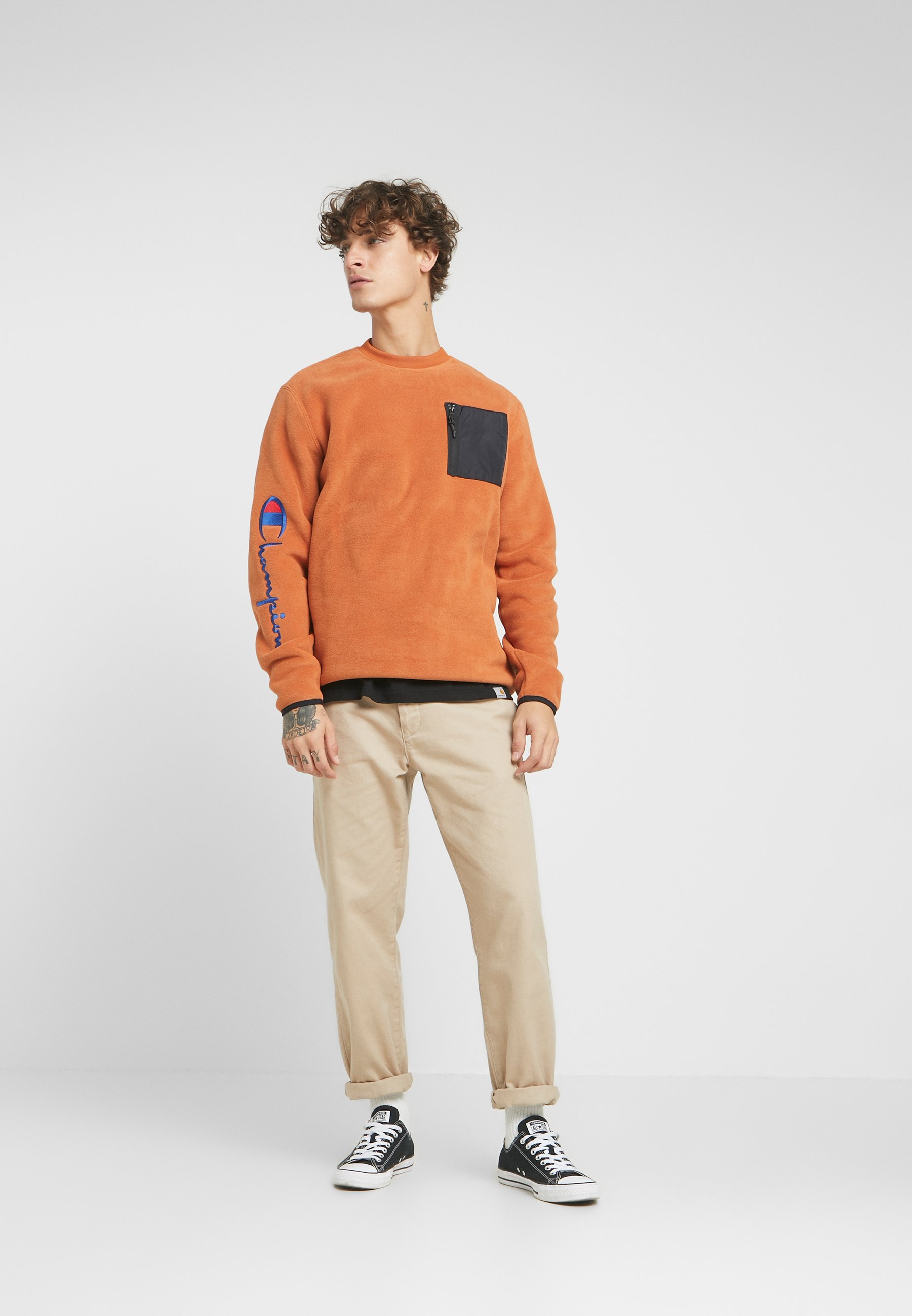 Champion Reverse Weave SLEEVE SCRIPT CREWNECK Fleecegenser Champion Reverse Weave SLEEVE SCRIPT CREWNECK Fleecegenser