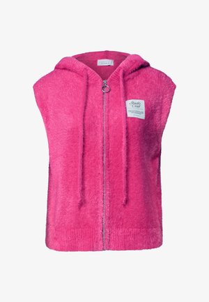 Street One Studio, WESTE MIT KAPUZE UND ZIPPER - Veste sans manches - ruby raspberry