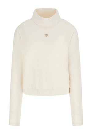 Guess HOHER KRAGEN - Felpa - crema