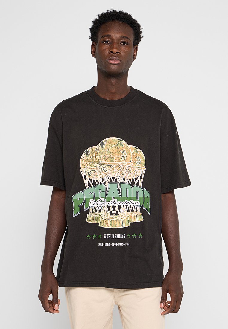 Pegador T-shirt print zwart