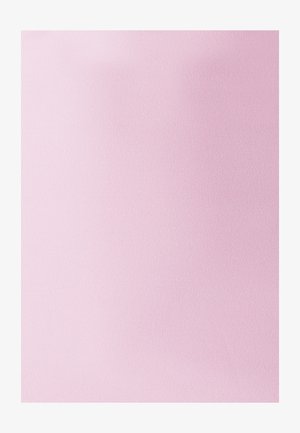 Hellrosa Stoff mit einer sanften Textur und einheitlichem Erscheinungsbild, geeignet für Kleidung oder Polsterstoffe.