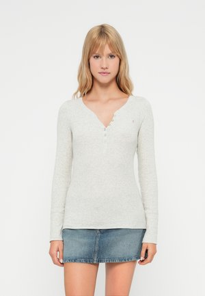 HENLEY - Top s dlouhým rukávem - grey