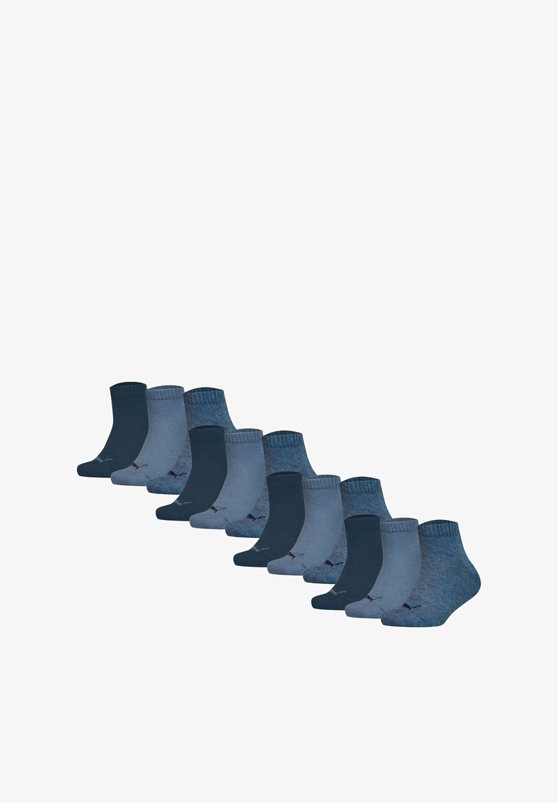 Puma KINDER QUARTER 12ER PACK - PLAIN LOGOS - Calcetines - denim blau