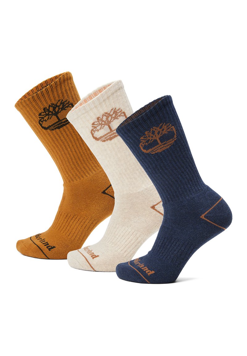 Timberland 3 PACK BOWDEN - Ponožky - denim heather