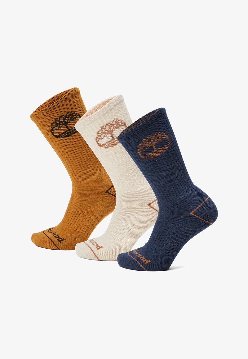 Timberland 3 PACK BOWDEN - Ponožky - denim heather