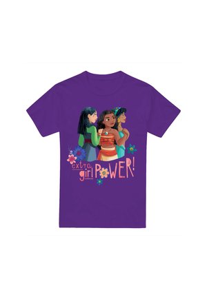 DISNEY PRINCESS MULAN, MOANA, JASMINE EXTRA GIRL POWER! - Print T-shirt - purple