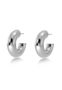 CHUNKY CREOLES HOOPS LARGE - Ohrringe - steel